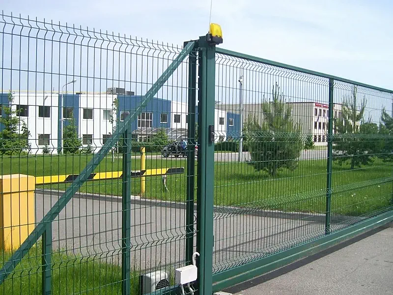 3D заборы с откатными воротами в Москве