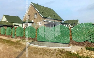 Декоративный деревянный забор 40 метров