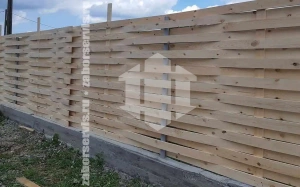 Забор деревянный плетенка 80 метров