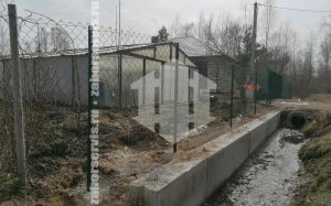 Забор из сетки рабицы с проволокой 79 метров