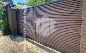 Забор жалюзи деревянный 40 метров