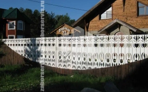 Декоративный деревянный забор 65 метров