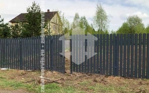 Забор из евроштакетника 84 метра