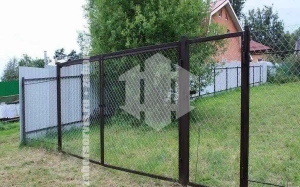 Забор из сетки рабицы с арматурой 74 метра