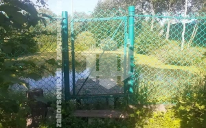 Забор из пластиковой сетки рабицы 90 метров