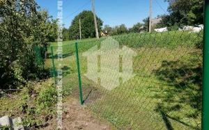 Забор из сетки рабицы с проволокой 30 метров