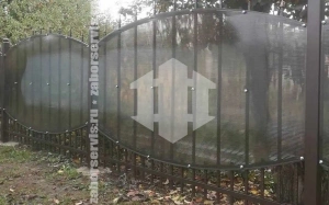 Забор из поликарбоната комбинированный 74 метров