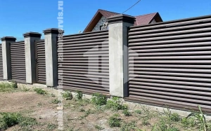 Забор жалюзи деревянный 35 метров