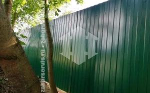Забор из профнастила 120 метров