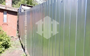 Оцинкованный забор из профнастила 40 метров