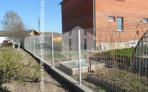 3Д забор на ленточном фундаменте 70 метров