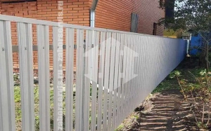 Забор из металлического штакетника оцинкованный 50 метров