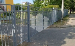 Сварной забор с распашными воротами 150 метров