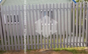 Забор из металлического штакетника оцинкованный 74 метра