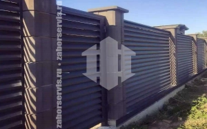 Забор жалюзи металлический 30 метров
