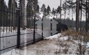 Сварной забор с распашными воротами 100 метров