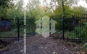 Сварной забор с распашными воротами 80 метров