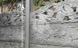 Декоративный забор для дачи из профнастила 65 метров