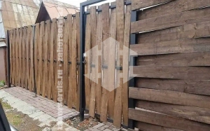 Плетеный деревянный забор 55 метров