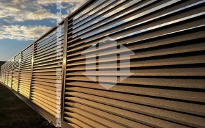 Забор жалюзи металлический 35 метров