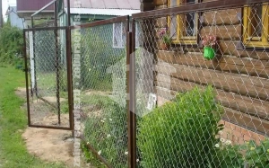 Забор оцинкованный из сетки рабицы 60 метров