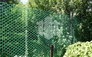 Забор из пластиковой сетки рабицы 100 метров