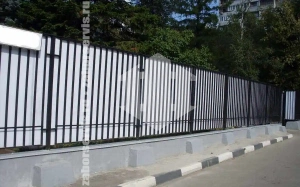 Забор из поликарбоната комбинированный 55 метров