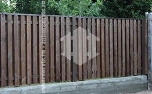 Забор деревянный штакетник шахматка 75 метров
