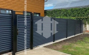 Забор жалюзи металлический 60 метров