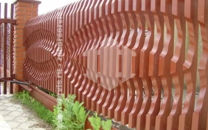 Декоративный деревянный забор 75 метров