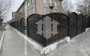 Забор из поликарбоната комбинированный 90 метров