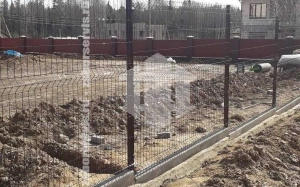 3Д забор на ленточном фундаменте 80 метров