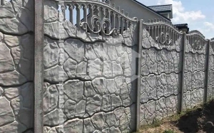 Секционный железобетонный забор 50 метров